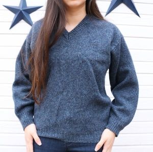Wool V Neck Sweater by Altimod Basics